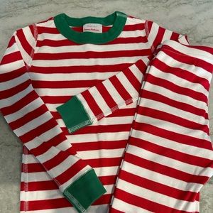 Hanna Andersson Striped Long John Pajama Set Size 5